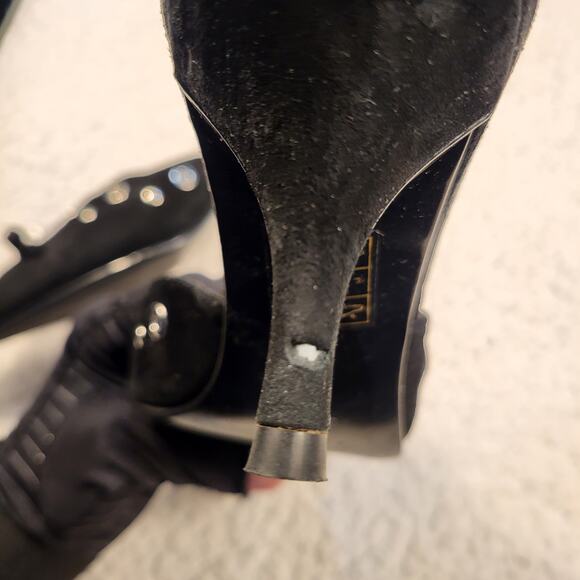 Jeffrey Campbell Gratis pointed-toe mule black suede Womens size 6 - Picture 8 of 9